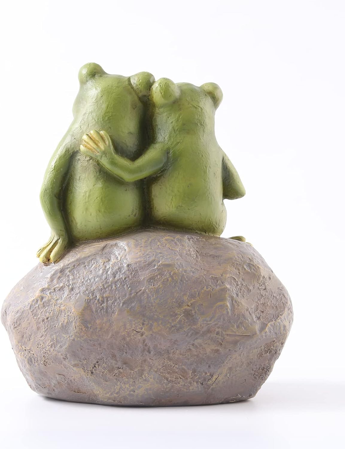 Resin Frog Garden Statue, Green Frog Figure for Outdoor Decor Yard and Garden Decoration Resin Sculpture (Art Deco)