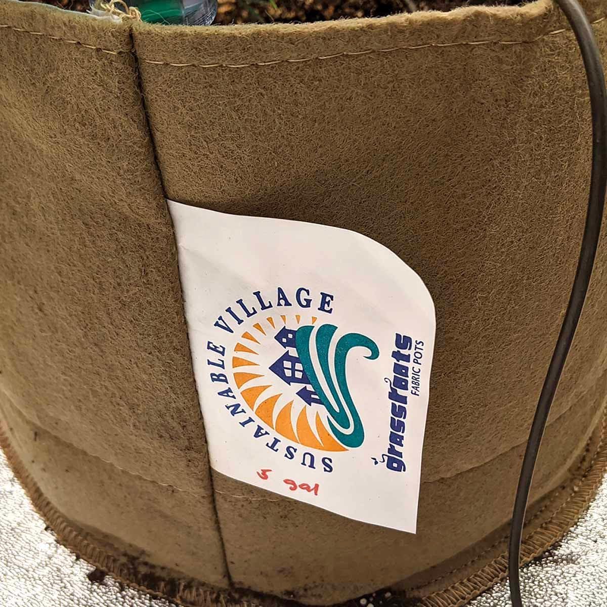 Grassroots Fabric Pot 5 Pack | Grow Bag for Plants Indoors | Living Soil Planter Pots for Outdoor Plants (10 Gallon)