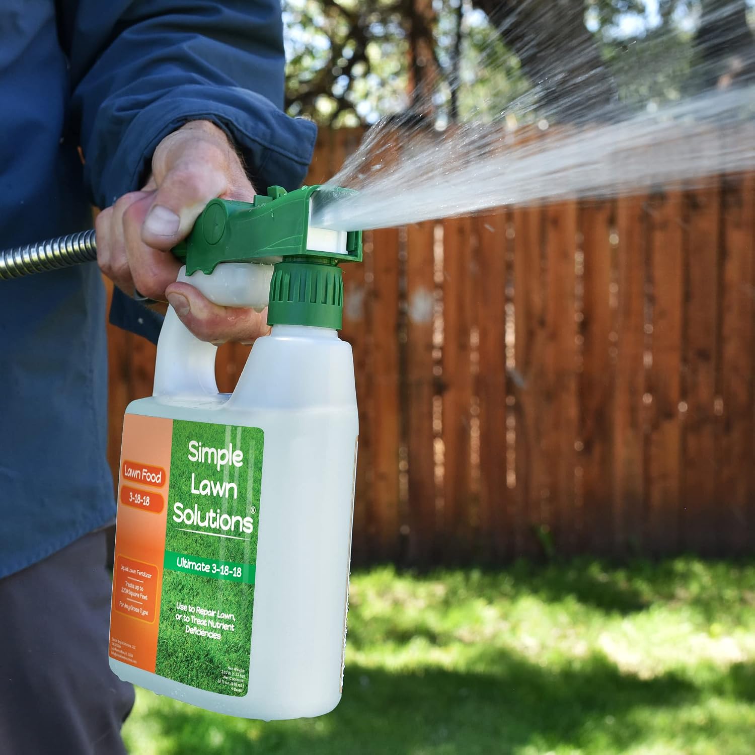 Ultimate 3-18-18 NPK- Lawn Food Quality Liquid Fertilizer- Easy to Use Concentrated Spray- Any Grass Type- Summer &
