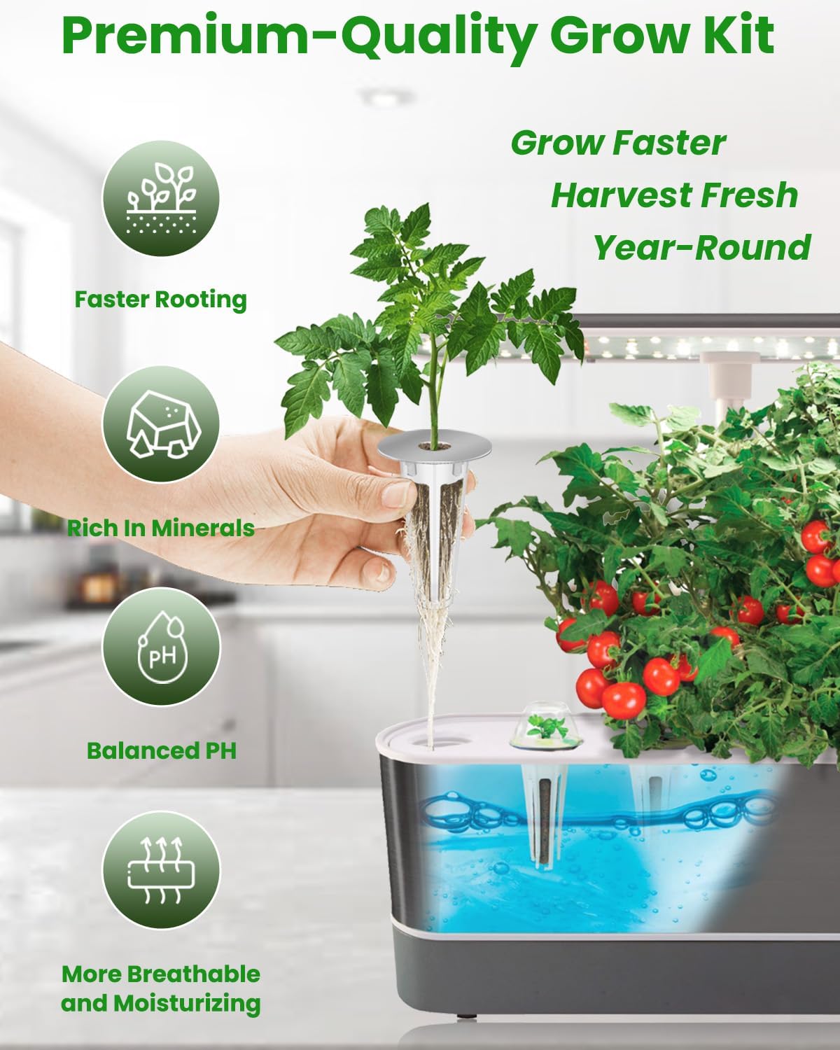 inbloom Grow Anything Seed Pod Kit for AeroGarden, Ahopegarden, GARDENCUBE, iDoo, MUFGA Hydroponic Growing System, 68