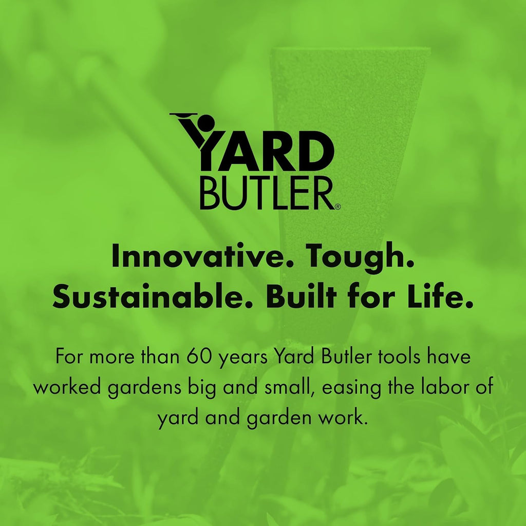 Yard Butler Terra Tiller Hand Cultivator, Rust-Resistant, ITT-4T | Loosens and Aerates Compacted Soil, Gardening Tool