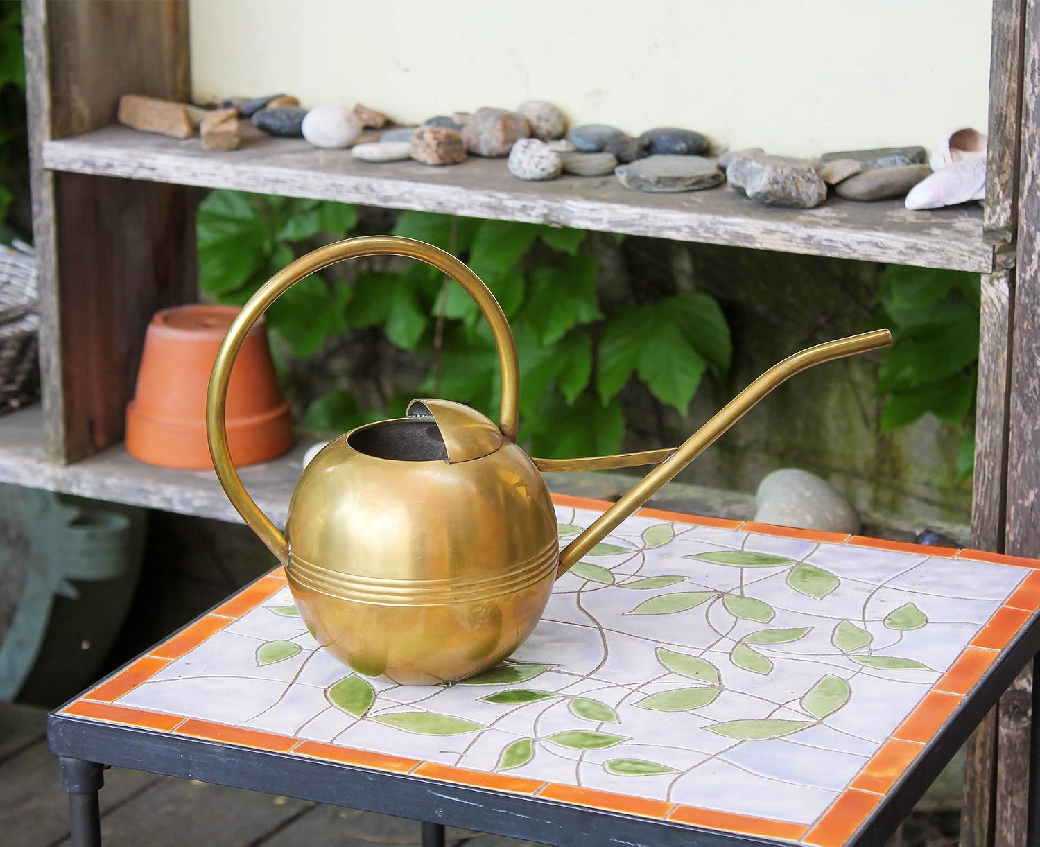 Achla WC-01 Designs Watering Can, 1L, Brass