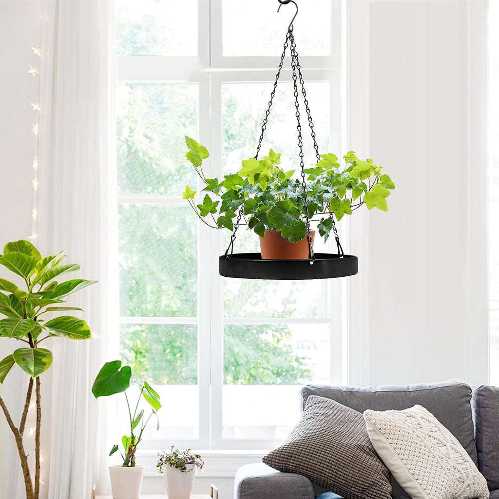Plant Hanger Indoor, 3 Pack Black Metal Hanging Planters for Indoor Plants | Plant Hangers for Indoor Outdoor Plants