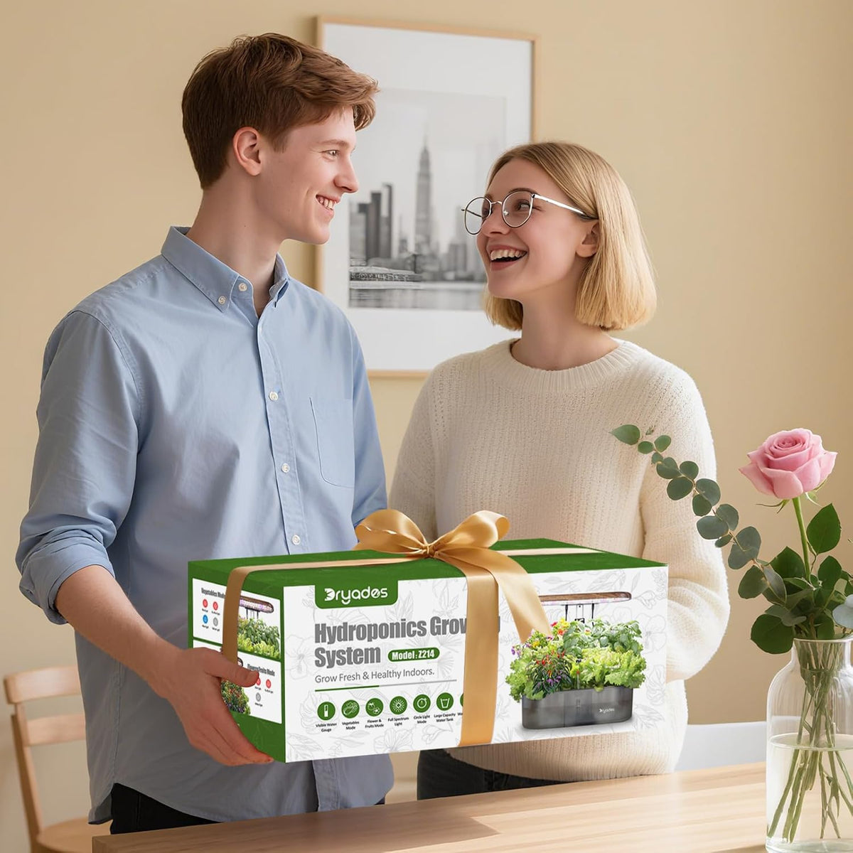 Hydroponics Growing System Indoor Garden: 12 Pods Indoor Herb Garden Kit with LED Grow Light Plant Germination Kit