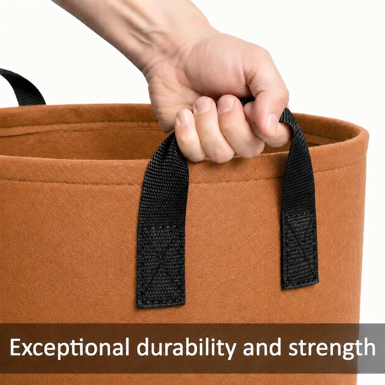 10 Gallon Grow Bags, Heavy Duty Fabric Pots with Handles for Vegetables | 5 Pack 10 Gallon Grow Bags, Heavy Duty Fabric