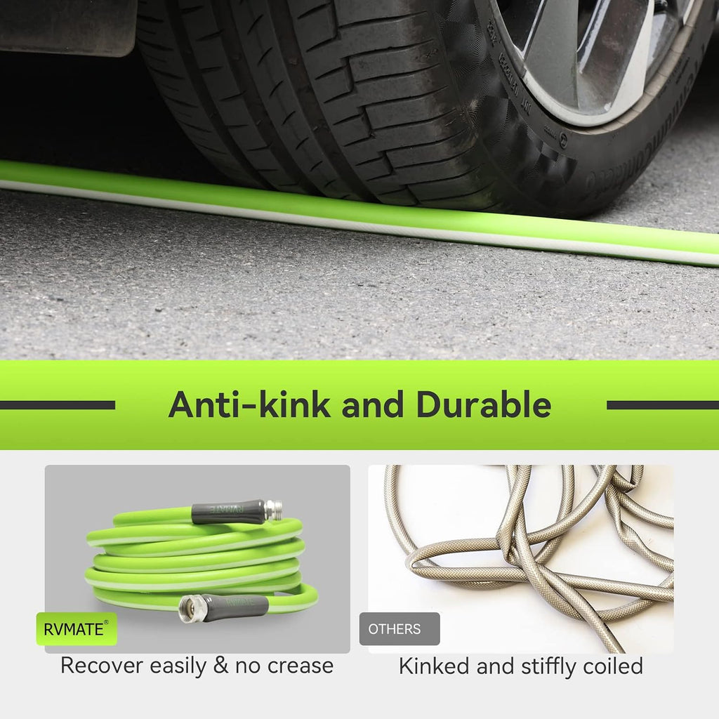 RV Water Hose 50FT, 5/8" Inner Diameter Garden Hose