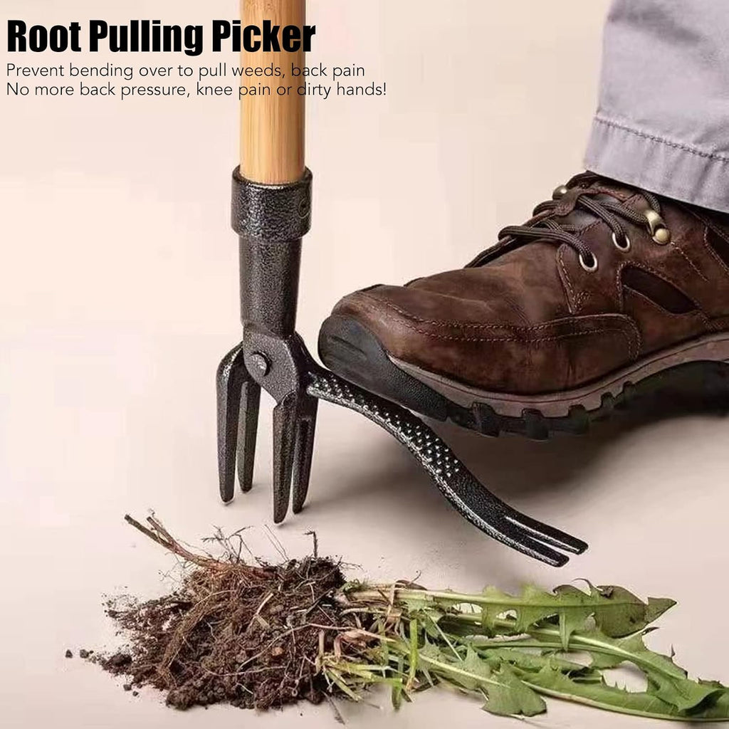 Stand Up Weeder Tool Iron Efficient Manual Root Pulling Picker for Courtyards Gardens, NOENNULLb45tgh0vpw