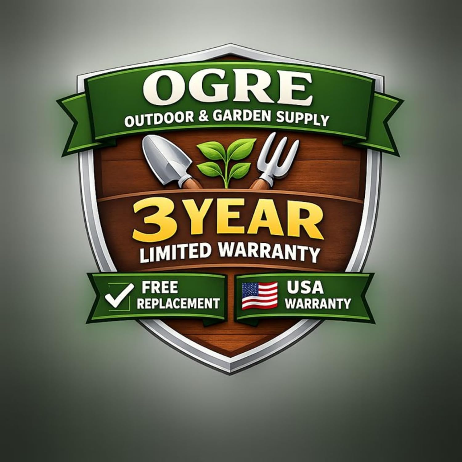 OGRE Roll-Up Garden Tool Bag Only, Heavy-Duty Organizer with 6 Pockets | 900D polyester, water resistant, lays flat