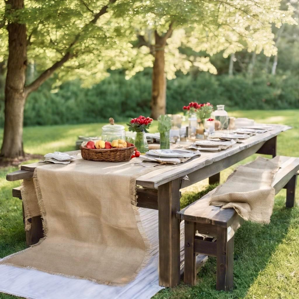 40 inches Wide x 24 feet Long Burlap Roll - Premium Jute Liner | Heavy Duty (7 oz) | Frost Guard Seed Cover for