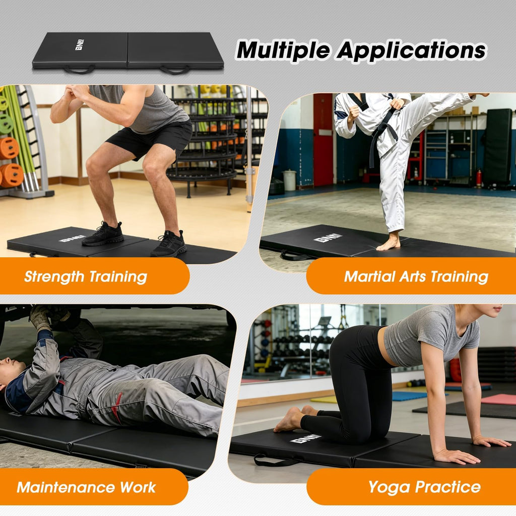 DNA Motoring Foldable Soft Kneeling Pad Mat Extra Thick Foam Knee Pad Mat Water Resistant 43 X 17.7 X 1.6 in for Auto
