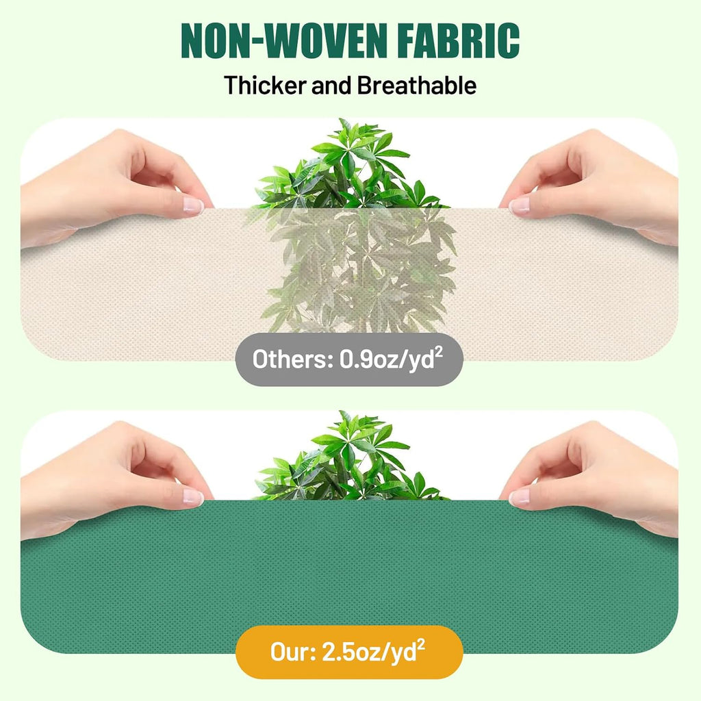4 Pack Winter Plant Covers Freeze Protection Plant Frost Covers 47" x 71" | 2.5oz/yd² Frost Cloth Blankets for Outdoor