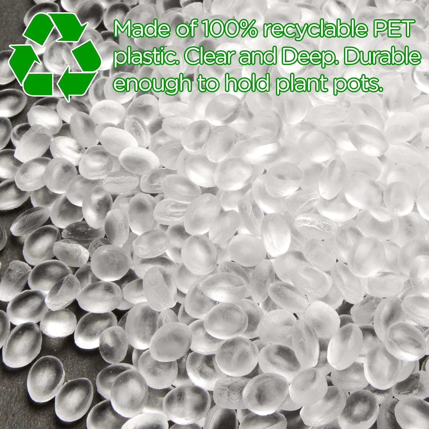 Plastic Plant Saucer Clear Deep Drip Tray Thickened Clear Plant Saucers Trays for Pots Deep Drip Trays for Home Garden