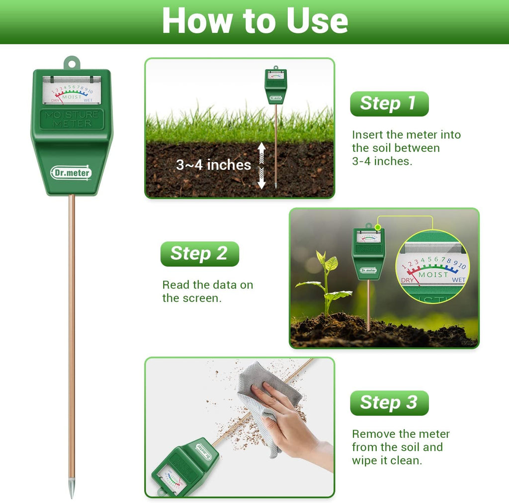 2Pack S10 + 4-in-1 LCD Display Soil Moisture Meter