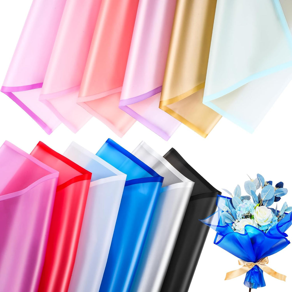 Ctosree 240Sheets Flower Wrapping Paper,Waterproof Korean Bouquet Wrap 23in