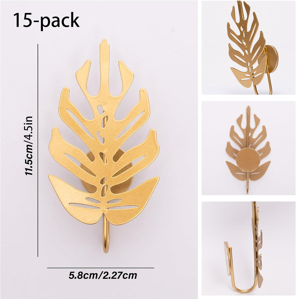 5Pcs Plant Hooks for Vines - Indoor Climbing Plants SupporWall Hooks | Cute leaf shape - Climber Plant Clips for Money
