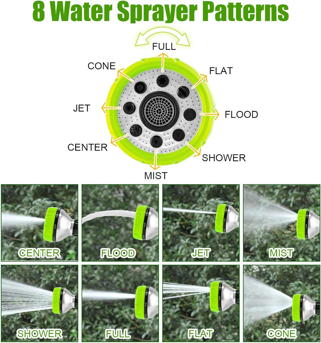 Upgraded Dog Wash Hose Attachment, 8-in-1 Sprayer Mode Garden Hose Nozzle | with Pet Grooming Glove, 100cc Soap