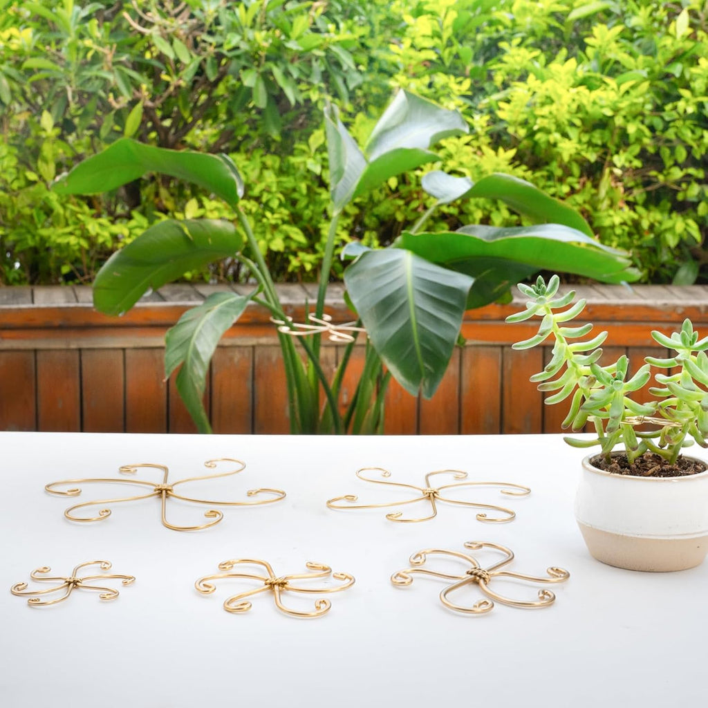 7.5In Monstera Plant Stem Support Hook Set-5PCS Metal stem Holder | Premium Stem Support for Monstera &
