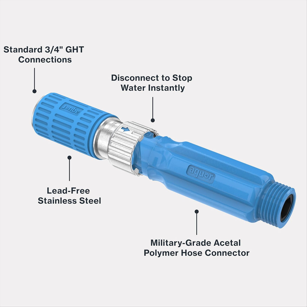 Aquor Hose Adapter Quick Connect Kit, Connector and Adapter for Garden Hose Quick Connect Fittings, Attachment for