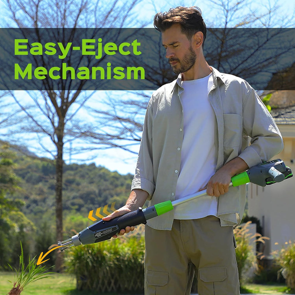 Weed Puller Tool, 21V Powerful Garden Tools Electric Weeding Tool | Gardening Tools Weeder Tool with 2.0Ah Battery and