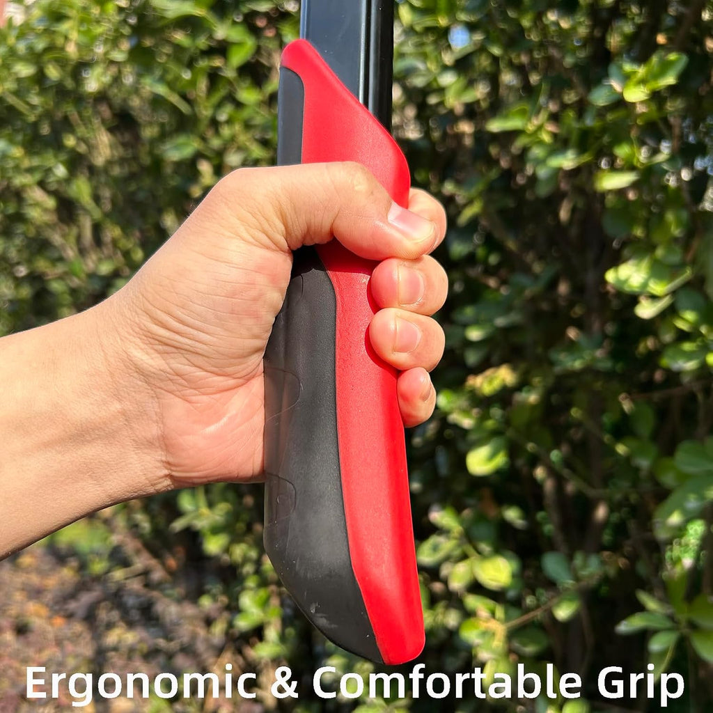 YRTSH Hedge Shears, Extendable 26"-32" Hedge Clippers with Sharp Wavy Blade | Manual Hedge Shears for Trimming Borders