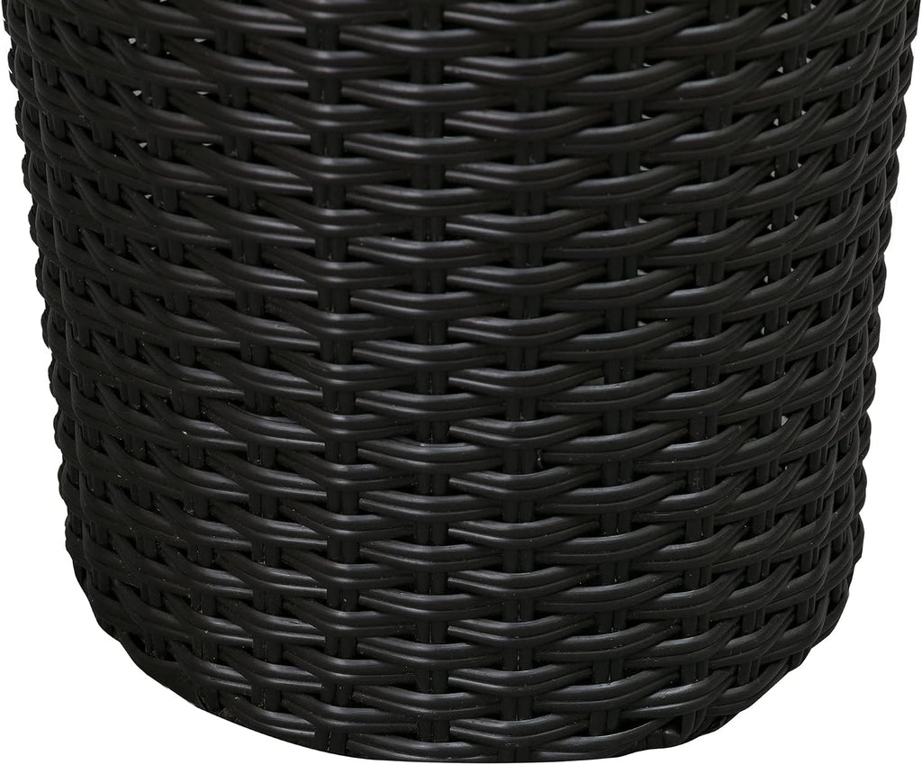Noah Round Wicker Planter Tall Planter Decor Box for Adaptable Outdoor Furnishings All Weather Versatile Perfect Patio