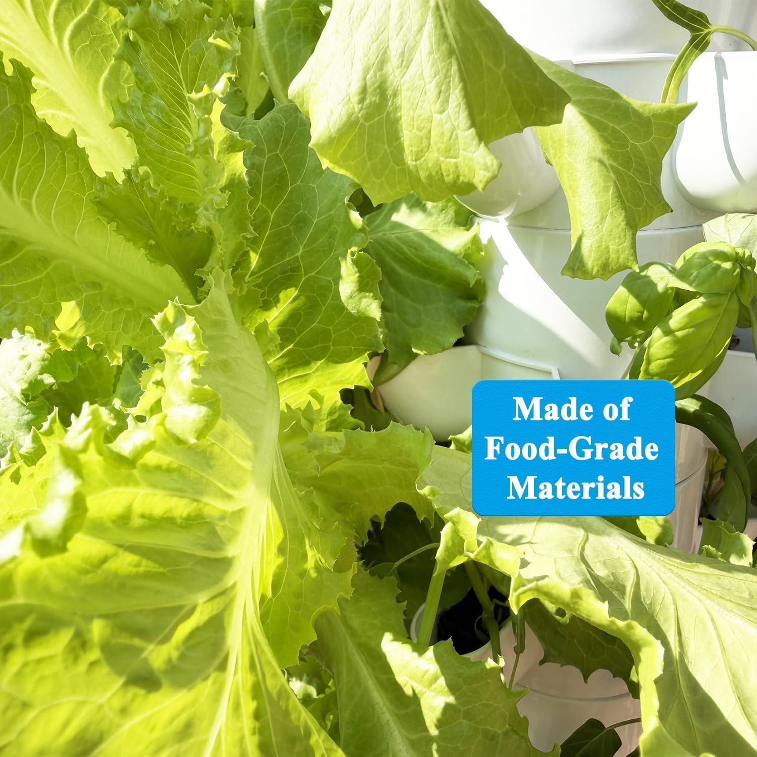 Hydroponics Growing System, 30-Plant Indoor Hydroponic Tower with Pump System, Plants Germination Kit, Smart Aeroponic