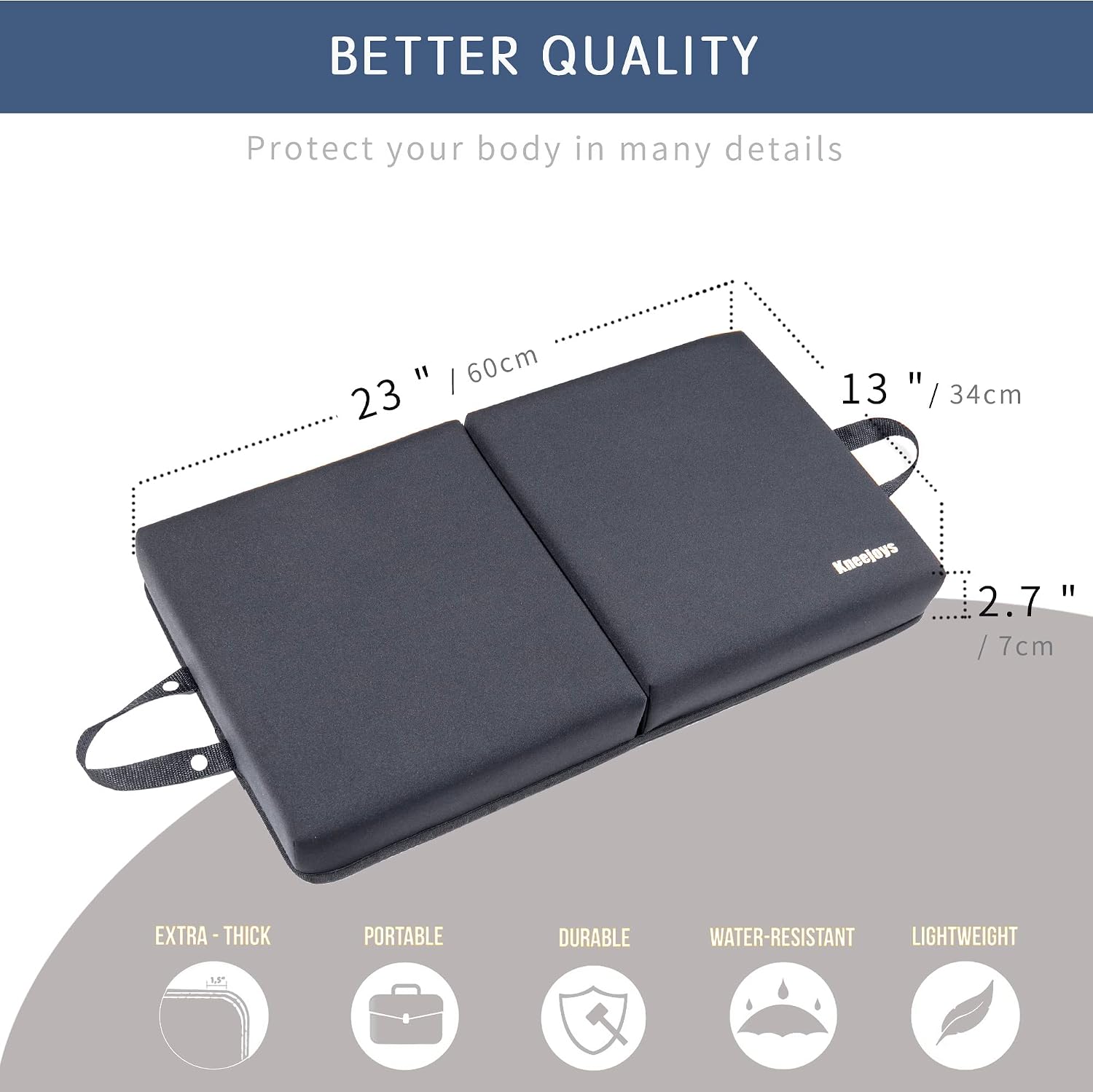 Knee Pads for Men Women Garden Kneeling Pads Extra Thick Knee Pads Memory Foam Kneeling Pad for Bathing Yoga Knee