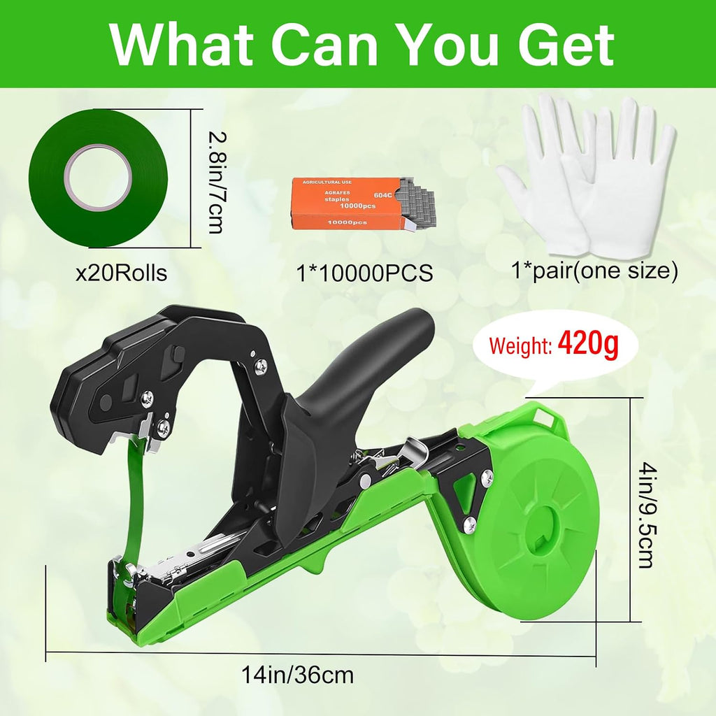 Plant Tying Machine Updated Plant Hand Tying Machine Plant Binding Machines Garden Tying Tool Tape Gun Plant Tie