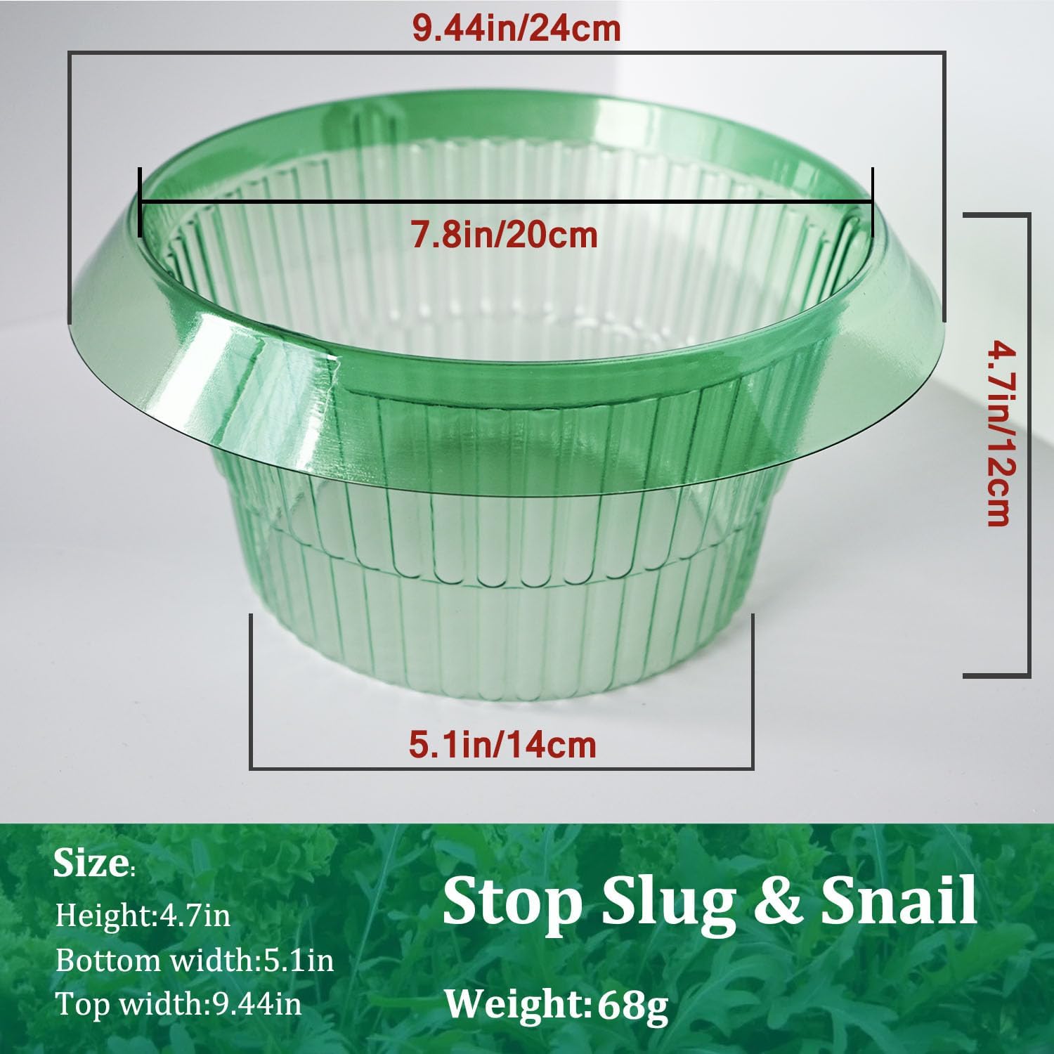 Fshow Slug & Snail Collars,30pcs Snail Garden Cloches,Snail Collar Protects Plants to Get Better.