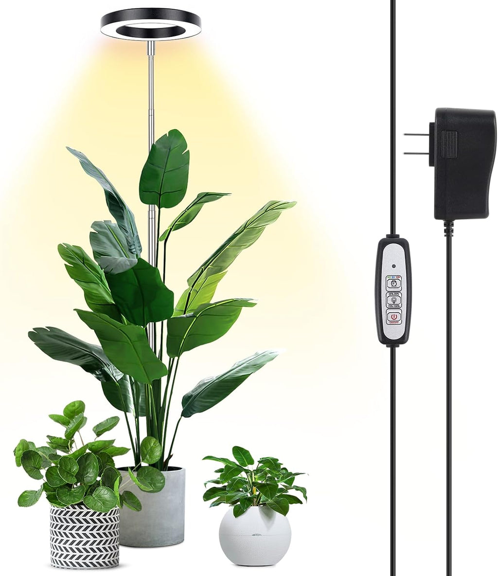 LBW 6.3" Grow Light, 72 LEDs Full Spectrum Grow Lights for Indoor Plants
