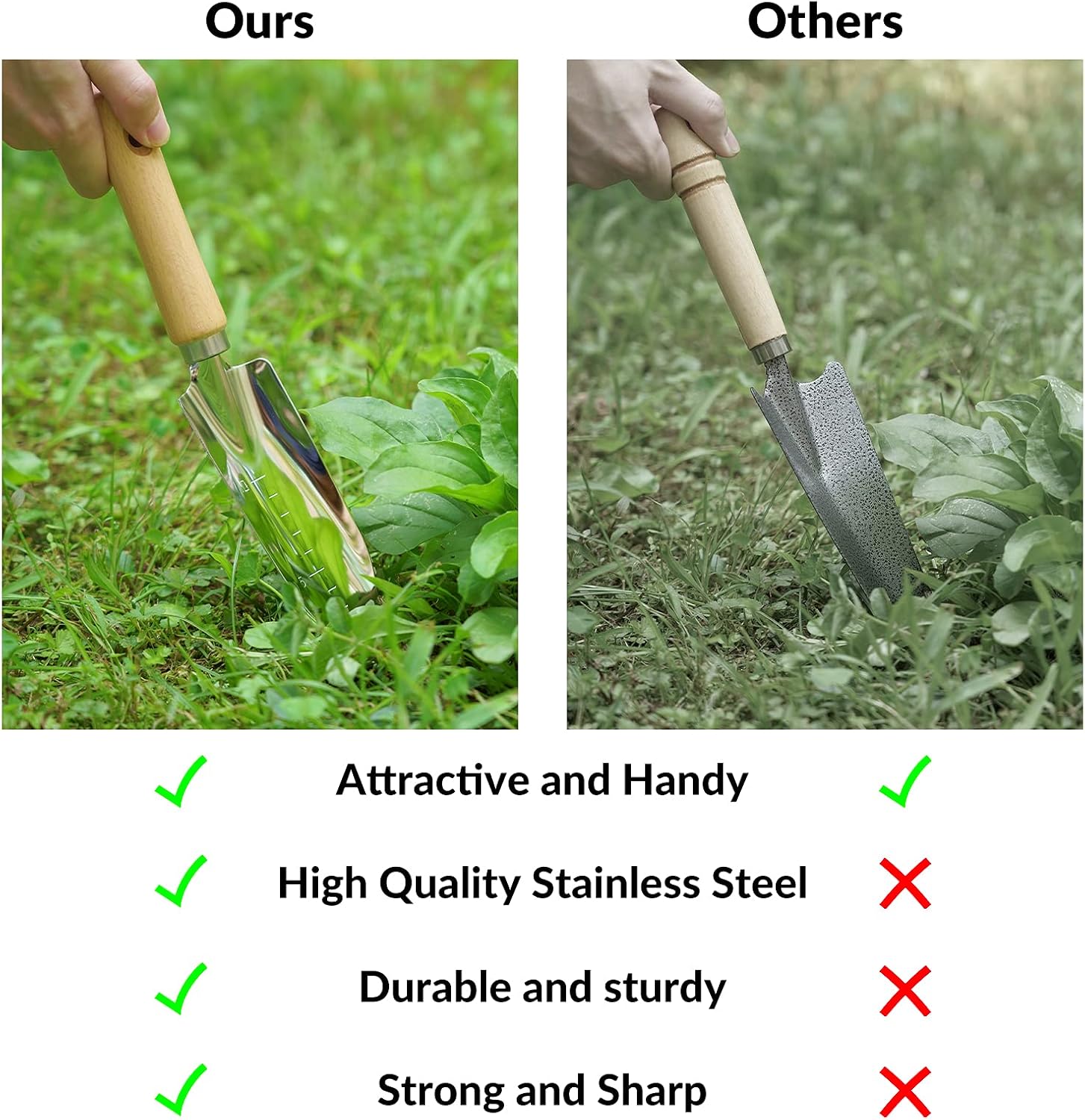 SOLIGT 8 Piece Garden Tools Set with Basket, Gardening Gifts for Women Men | Heavy Duty Stainless Steel Pruning Shears