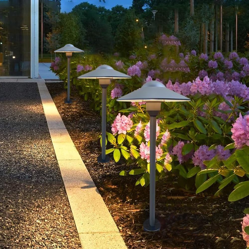 Low Voltage Path Light Cast Aluminum Landscape Lighting | Pathway Lights Walkway Driveway Yard Garden Lighting