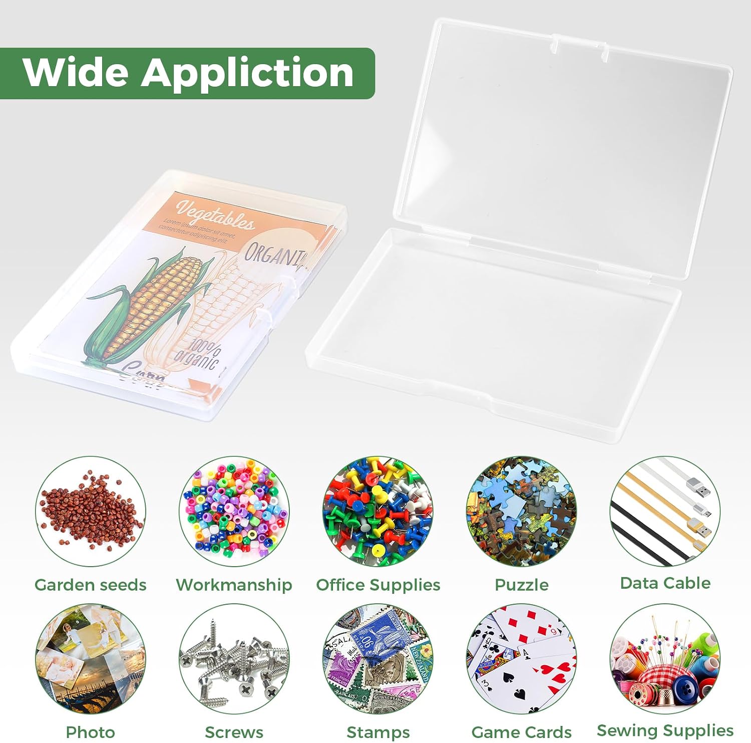 26 Slots Seed Organizer Storage Box with Labels, Large Capacity Oxford Cloth Seed Packet Organizer for Seed Packets
