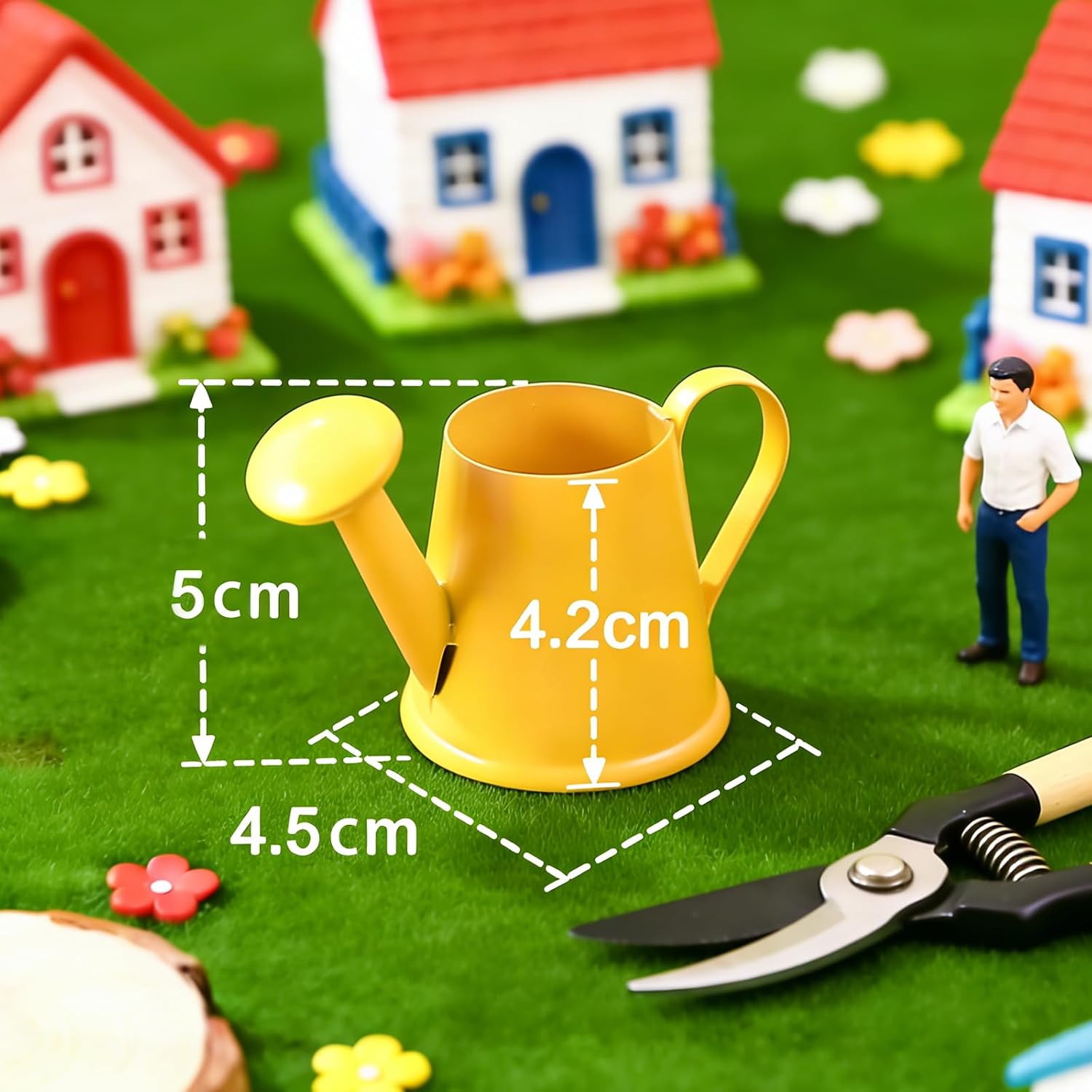 14 Pcs Mini Watering Can Miniature Color Watering Pot Garden Water Can Mini Kettle for House Crafts Party Favors
