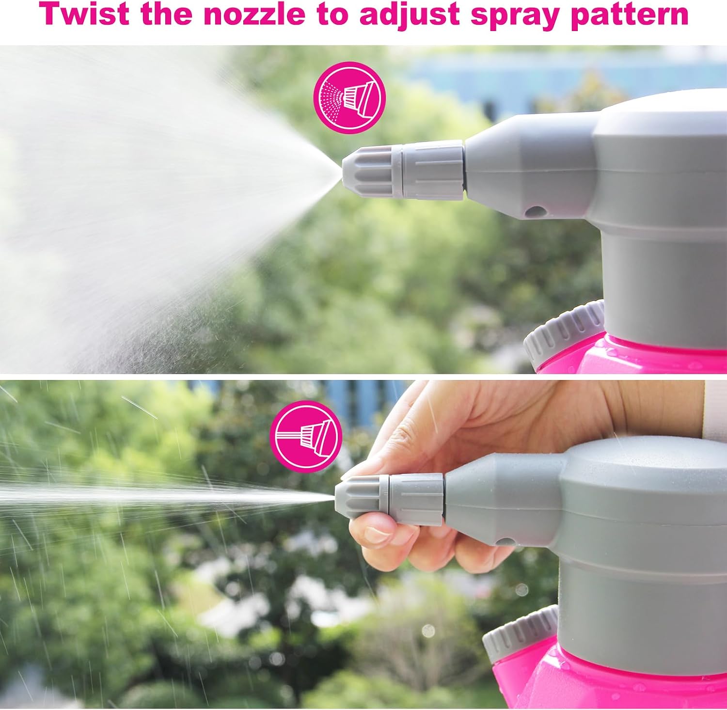 SideKing 0.5 Gallon Electric Spray Bottle Plant Mister for Indoor/Outdoor Plants, 2L Automatic Watering Can