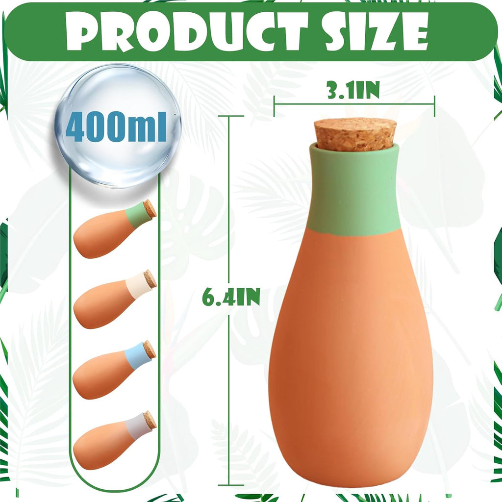 4PCS Terracotta Watering Spikes, Ollas Self Watering Globes | Slow Release Self Watering Planter Insert, Plant Watering