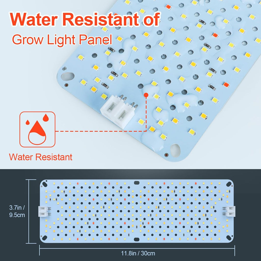 6-Pack Panel Grow Lights for Indoor Plants, FECiDA 2026 LED Plant Grow Light for Under Cabinet Plants, Full Spectrum