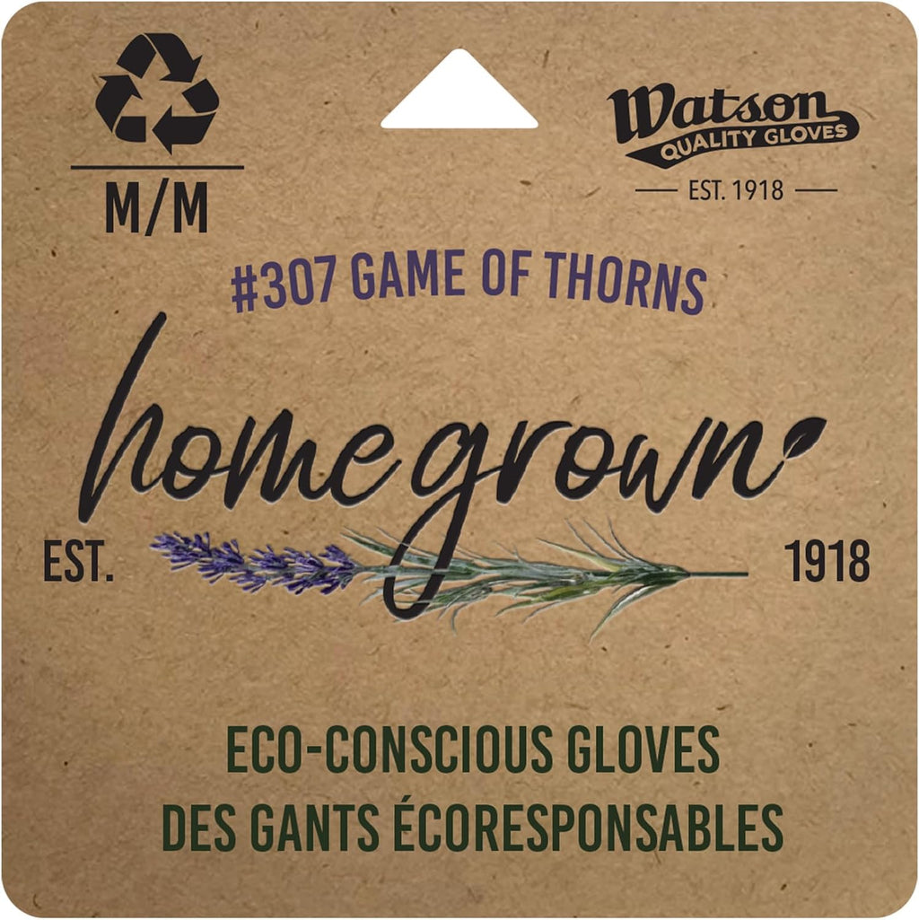 Watson Gloves #307 Game of Thorns Ladies Gauntlet Gardening Gloves made with Recycled WasteNot™ Polyester (L (Pack of