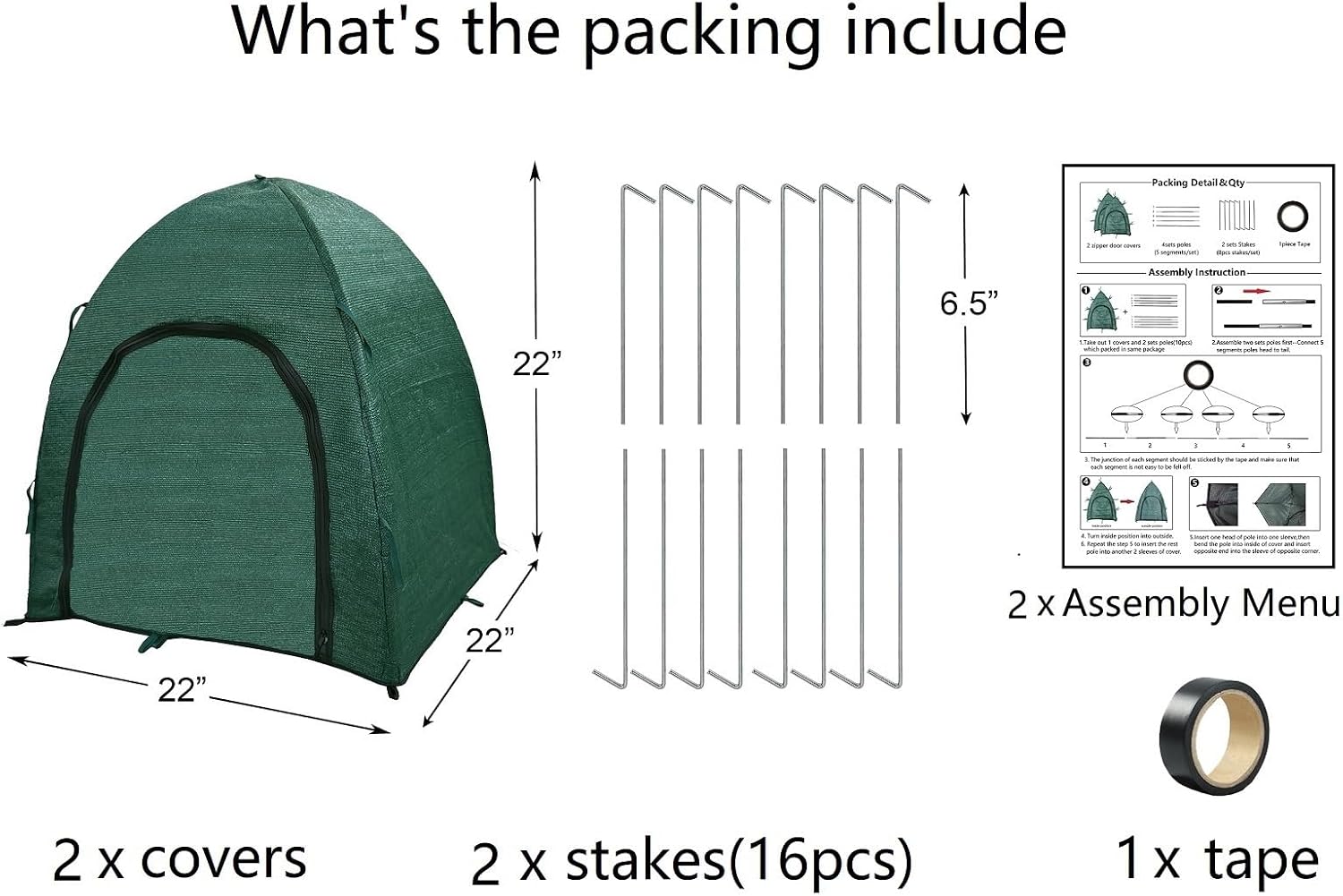 Winter Plant Covers for Snow and Ice Protection Shrub Cover Freeze Protection Plant Tent Protect Outdoor Plant and