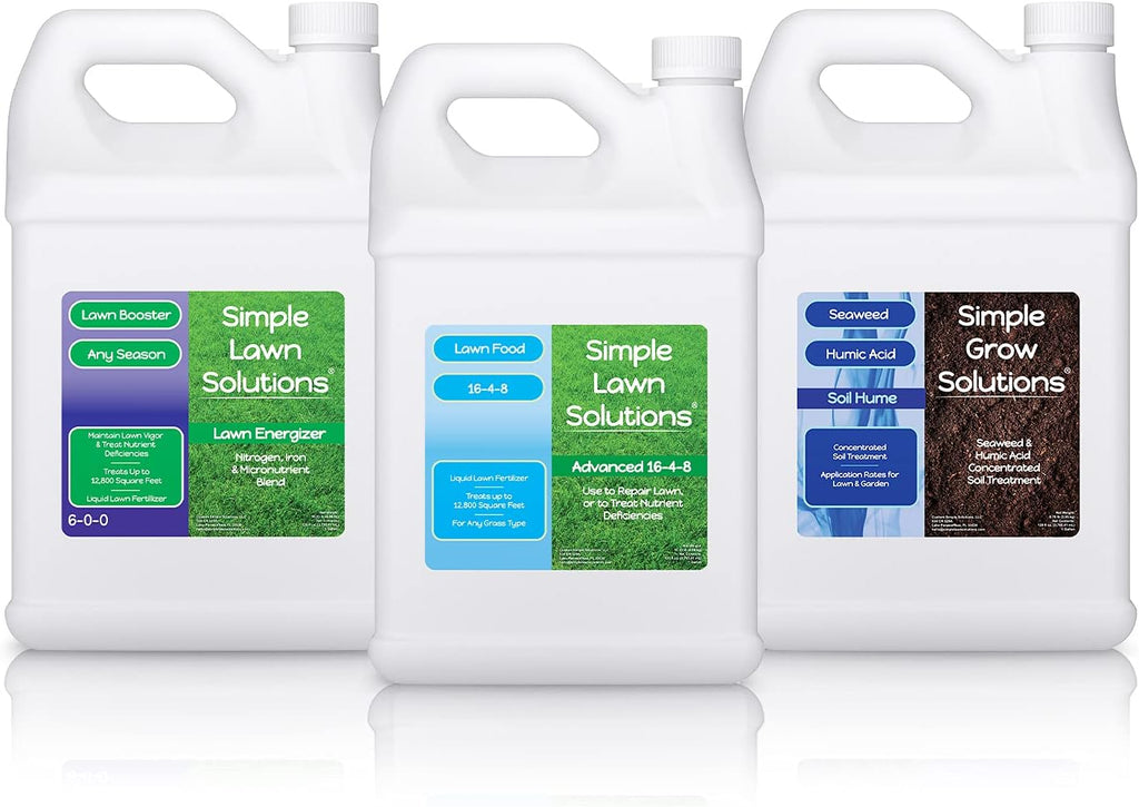 Simple Lawn Solutions - Ryan Knorr - Gallon Bundle- Lawn Essentials Bundle Box - 3 x 1 Gallon Set - Lawn Food 16-4-8
