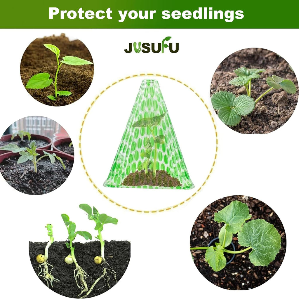 Garden Cloches for Plants, 20 Pack Plant Covers | Reusable Plant Bell Cover Protects Plants from Birds, Frost,Snails
