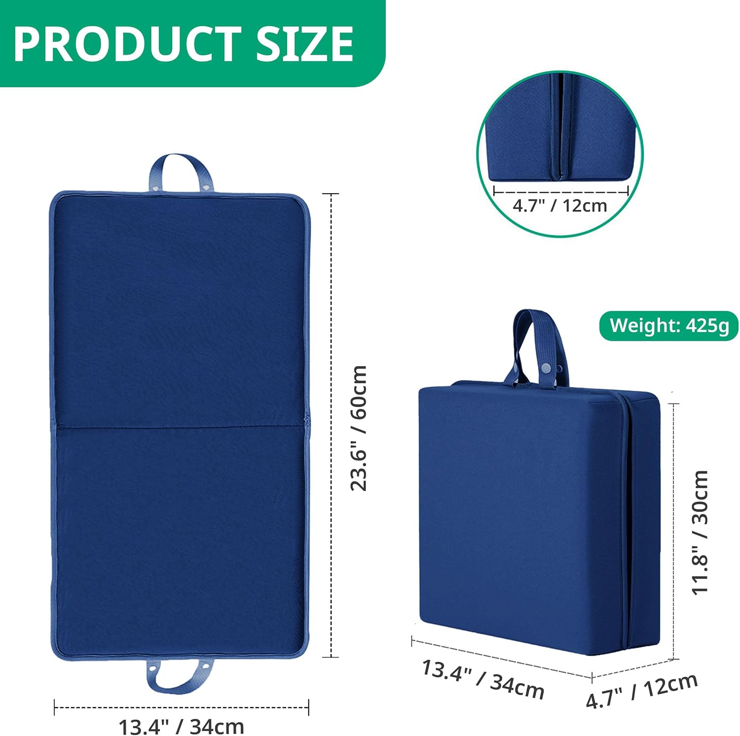 Garden Kneeling Pad,Bath Kneeler Pad,Memory Foam Knee Cushions for Gardening, Extra Thick Knee Pad, Water Resistant
