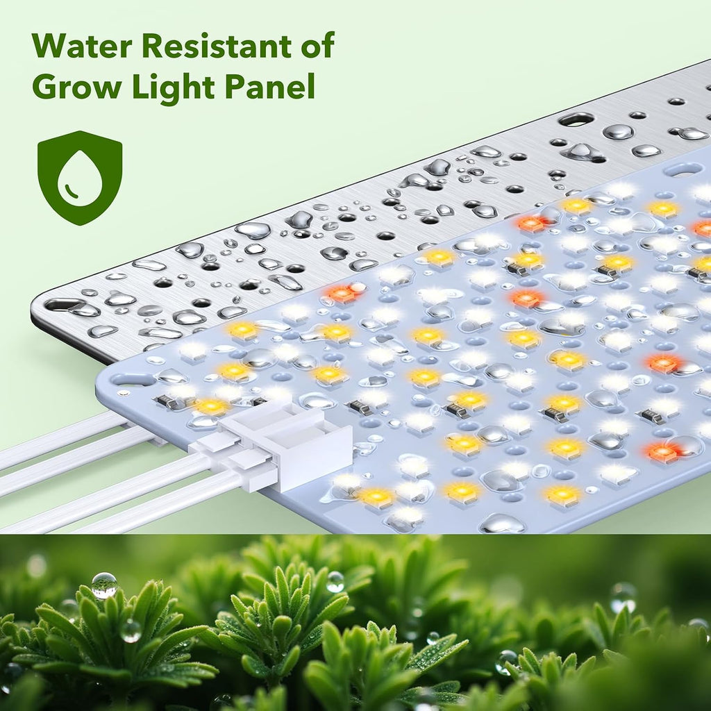SDOVUERC Full Spectrum 768 LEDs Grow Lights, Plant Grow Lights for Indoor Plants with Daisy Chain Function, Sunlike