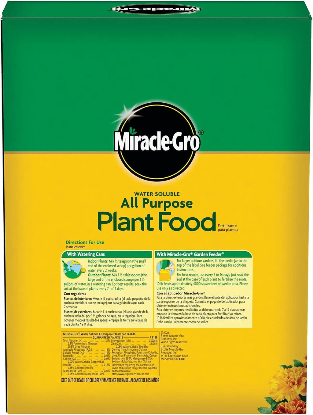 Gro Water Soluble All Purpose Plant Food, 10 lb. | Fertilizer For All Indoor or Outdoor Plants including Roses