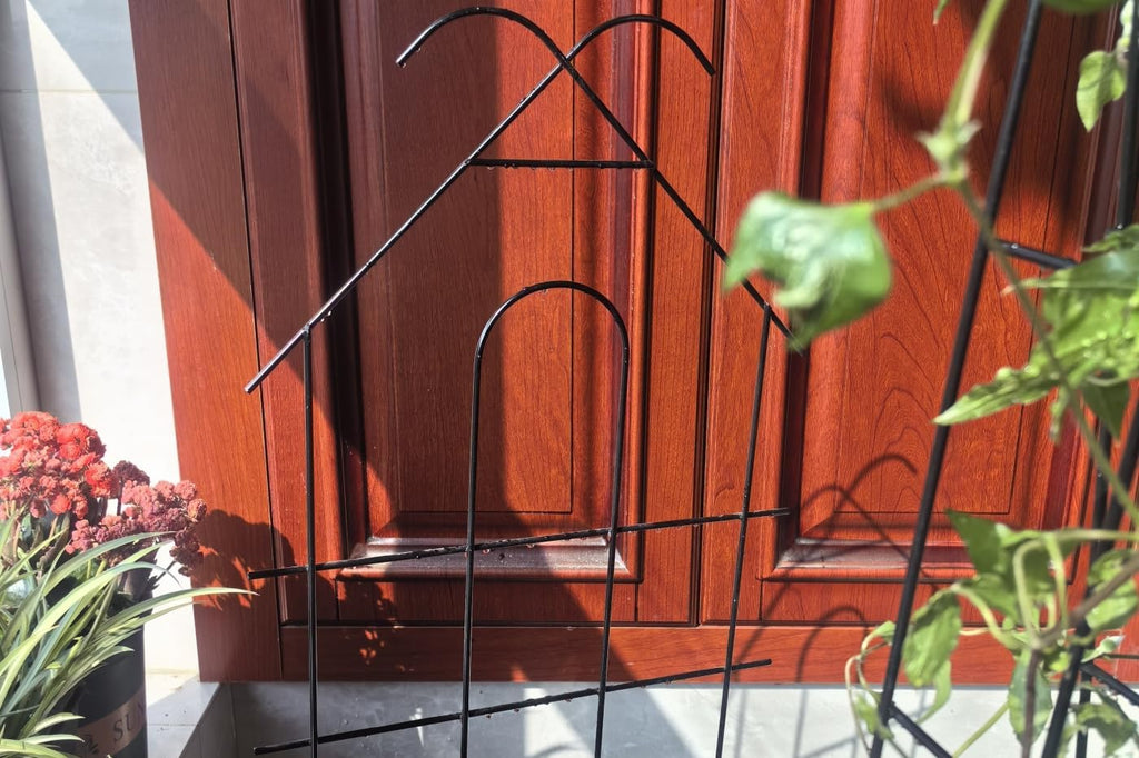 ARIFARO 4 Pack 32" Metal Garden Trellis for Climbing Plants Outdoor | 13.4" Wide Steel Trellis, for Indoor/Outdoor