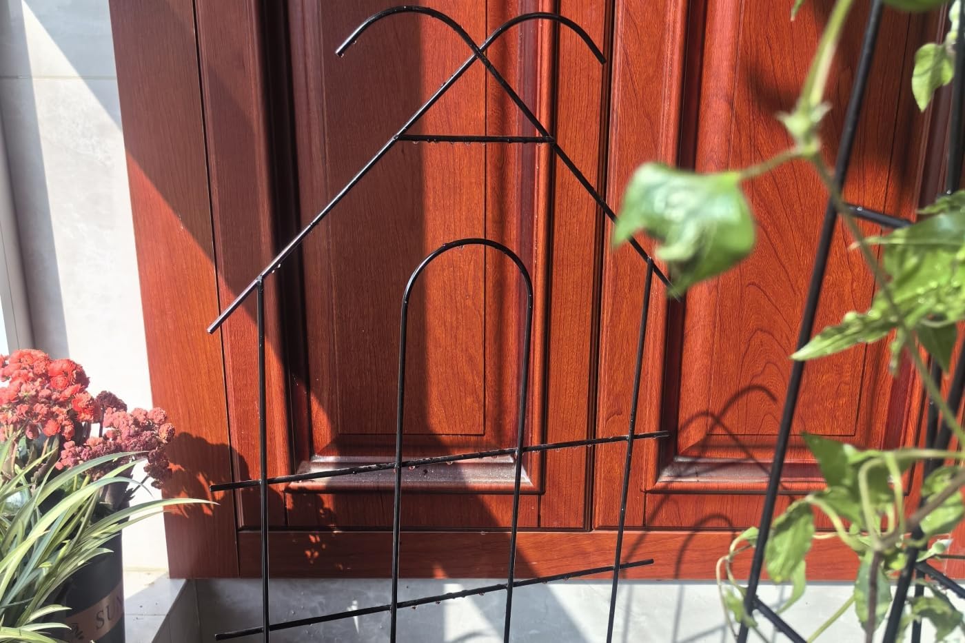 ARIFARO 4 Pack 32" Metal Garden Trellis for Climbing Plants Outdoor | 13.4" Wide Steel Trellis, for Indoor/Outdoor