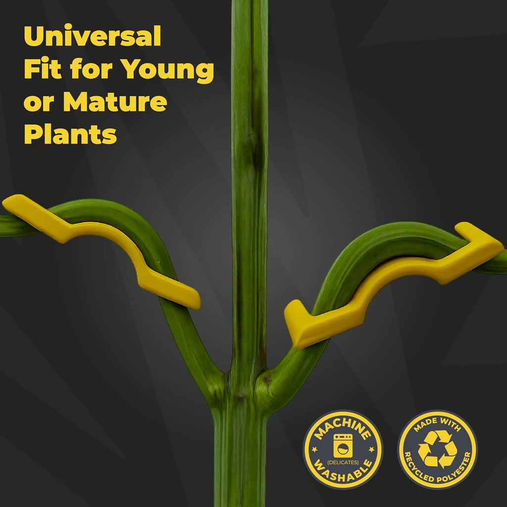 BudTrainer BudClips for Low Stress Plant Training, Yellow, 40-Pack | Universal LST Clips to Bend Or Train Stems
