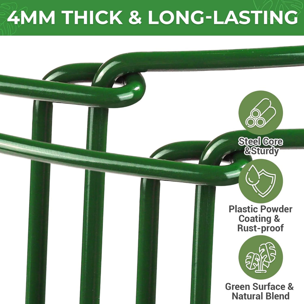 LEOBRO Plant Support Plant Stakes, 12pcs Peony Cages and Supports, Metal Garden Stakes Plant Supports, Plant Support