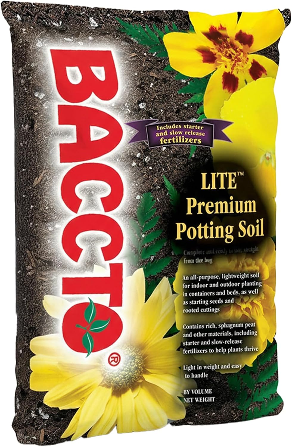 Michigan Peat 1420 Baccto Lite Premium Potting Soil for Indoor Outdoor Gardening, Seed Starting, Propagation, and More