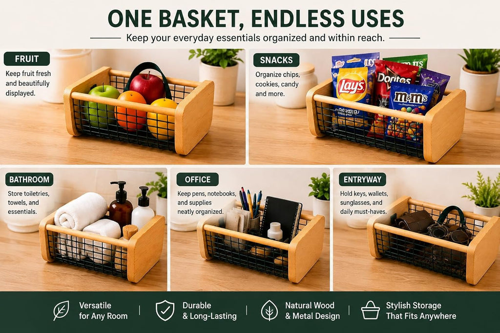 Garden Hod Harvest Basket - Durable Wooden Gardening Supply for Flowers, Vegetables, and Fruits - Handcrafted in Maine